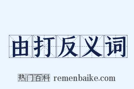 由打反义词是什么意思的图片